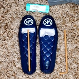 Michael Kors Lillie Moc Flat Loafer Navy Size 7.5